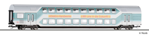 Tillig 16794 - TT - Doppelstockwagen DBz 751, 2. Klasse, DB AG, Ep. V